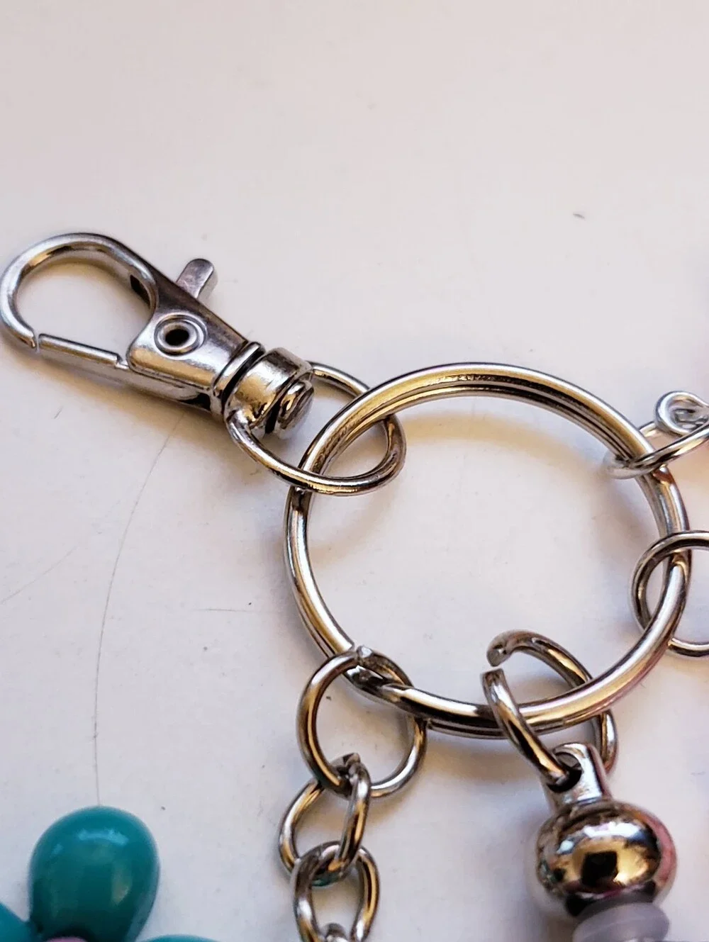 Handmade Happiness is Being A Grandma Silicone Beaded Keychain
